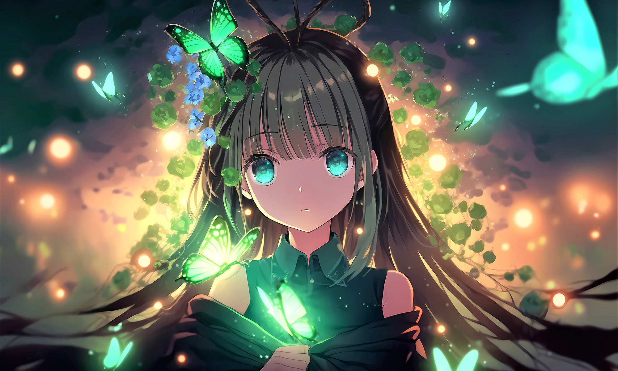 Green Fairy Background